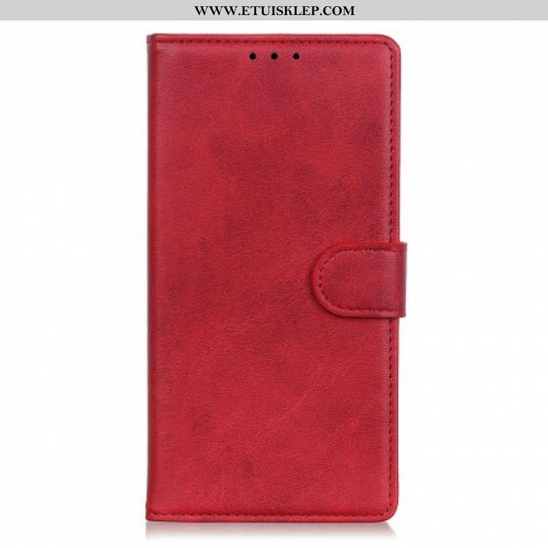 Etui Folio do Xiaomi Redmi Note 10 Pro Retro Matowy Efekt Skóry